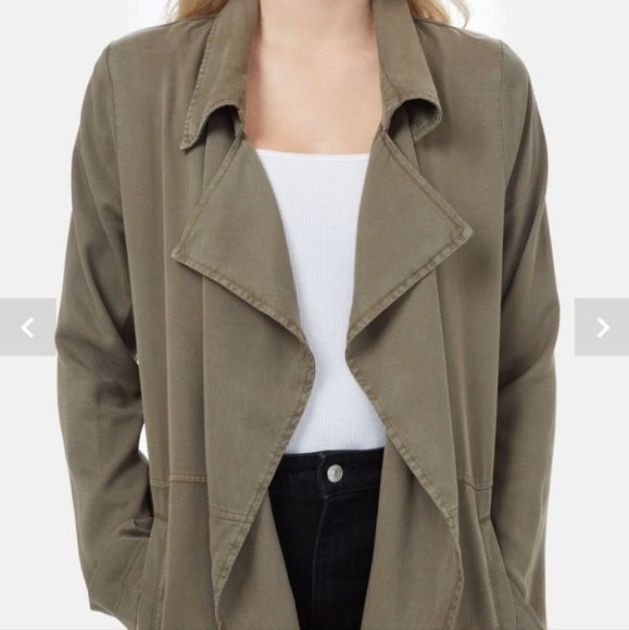 ๐ฒ Tentree Women's Echo Lightweight Tencel Jacket in Olive, Large - Picture 9 of 11